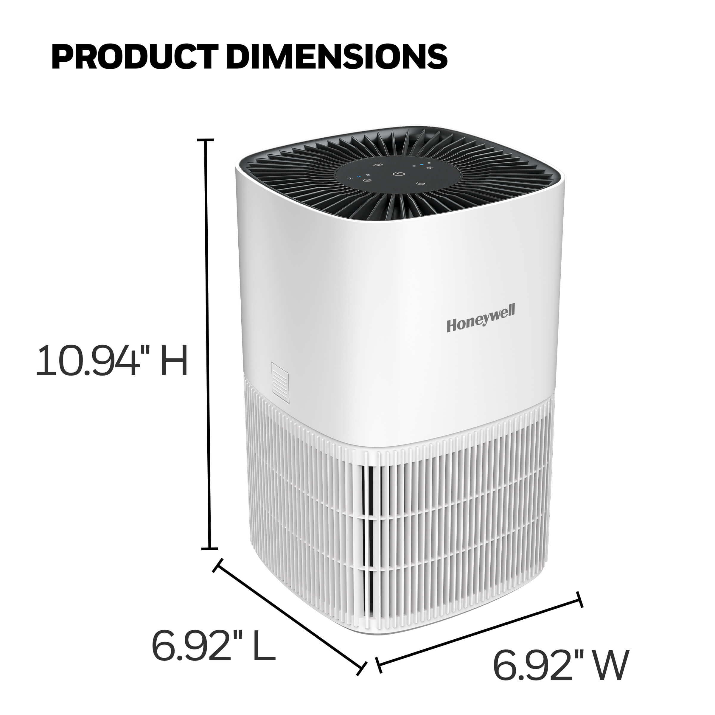 Compact air purifier for night stand table
