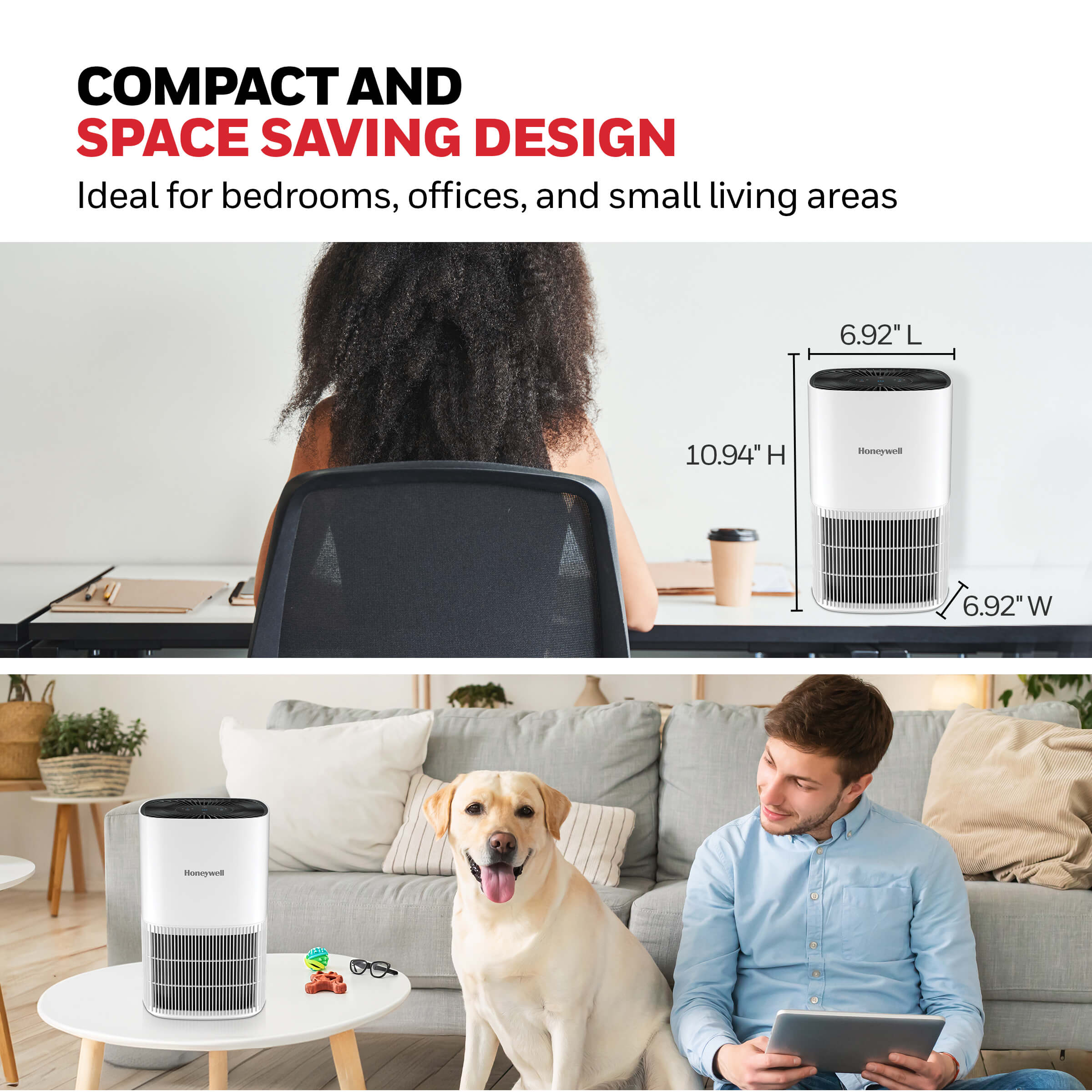 Compact Air Purifier for small dorm room